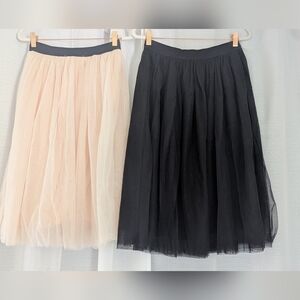 Abercrombie & Fitch Tulle Skirt Bundle Pink Black Small Medium